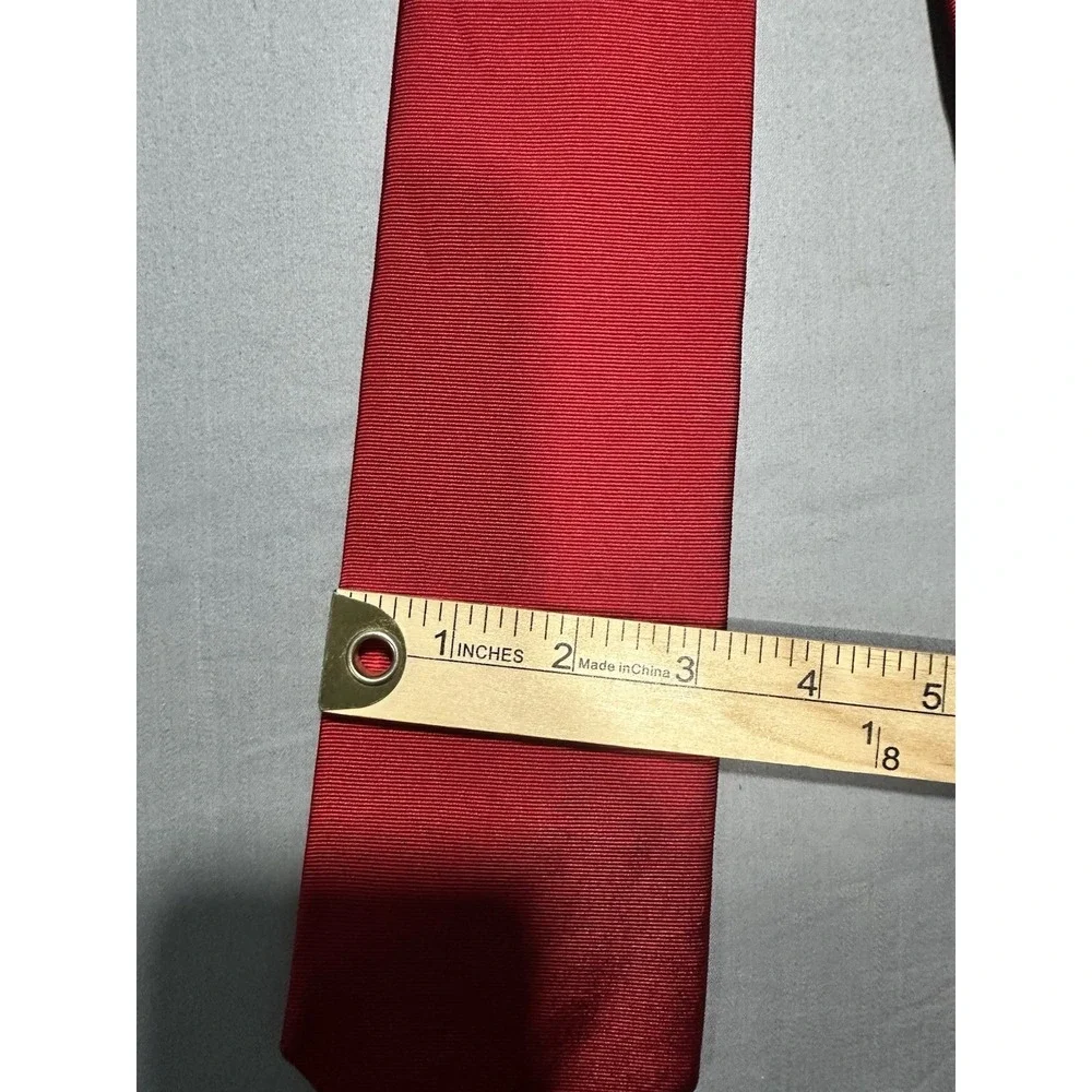 Givenchy‎ Monsieur Solid Red Silk Neck Tie